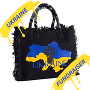 FUNDRAISER - Ukraine Shoulder Tote - Black