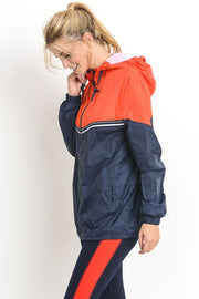 Color Block Hooded Jacket at 47.99