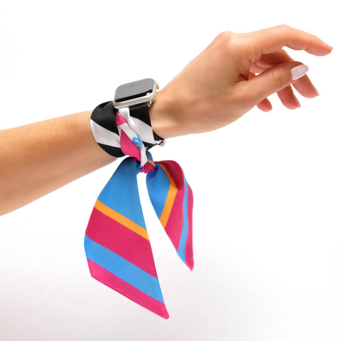 Wristpop - Atomic Pink Print - 100% Artificial Silk