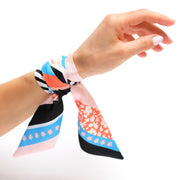Wristpop - Blue Blossom Print - 100% Artificial Silk