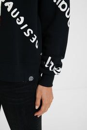 Plush Sweatshirt - Desigual logo