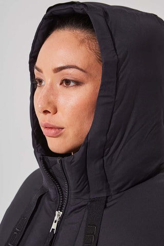 Stratosphere Black Down Slouchy Puffer Jacket