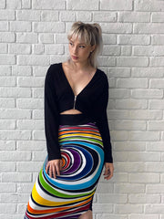 Fitted 2 Way Stretch Skirt - Crayon Skirt Vibes