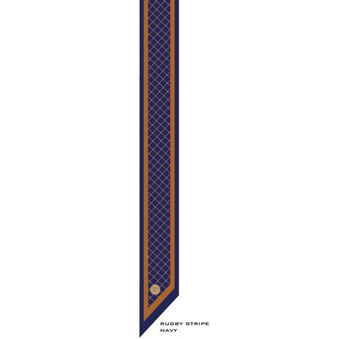 Wristpop - Blue Rugby Stripe Print - 100% Artificial Silk