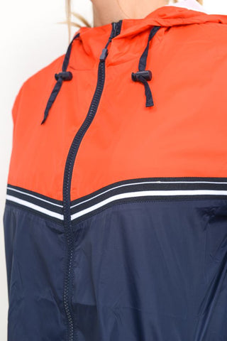 Color Block Hooded Jacket at 47.99