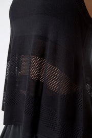 Allude Silk Blend Top - Black at 45.00