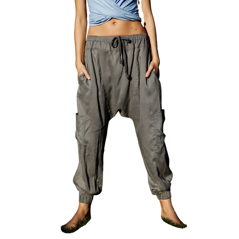 Rise To The Sun Solid Harem Pants