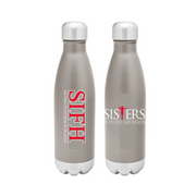 Stainless Water Bottle Silver Red