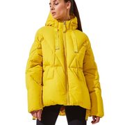 Stratosphere Yellow Down Slouchy Puffer Jacket