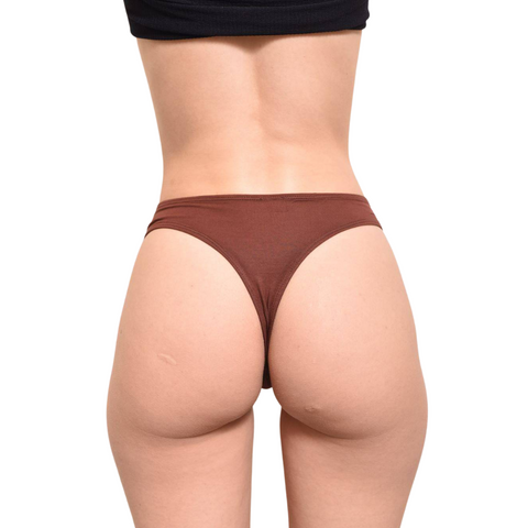 Eco-Modal Underwear - Thong - Cinnamon