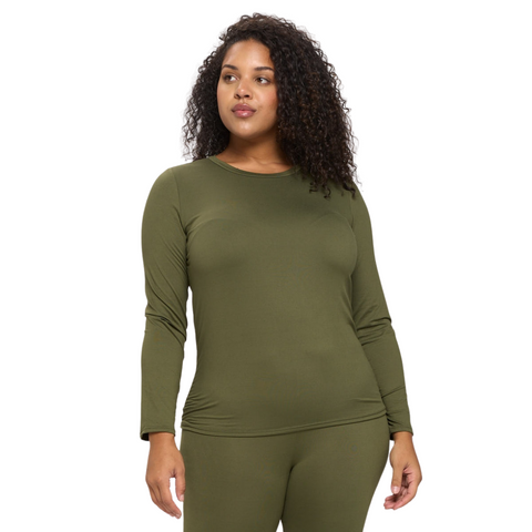 Solid Casual Loungewear Set - Olive