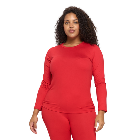 Solid Casual Loungewear Set - Red