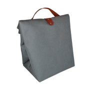 Fold Top Lunch Bag - Grey